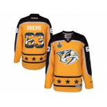 Men's Reebok Nashville Predators #63 Mike Ribeiro Authentic Gold Home 2017 Stanley Cup Final NHL Jersey New Style