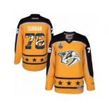 Men's Reebok Nashville Predators #76 P.K Subban Authentic Gold Home 2017 Stanley Cup Final NHL Jersey New Style