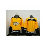 Men's Reebok Nashville Predators blank Gold NHL Jersey