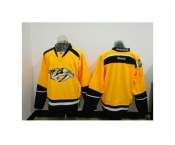 Men's Reebok Nashville Predators blank Gold NHL Jersey