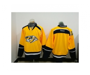 Men's Reebok Nashville Predators blank Gold NHL Jersey