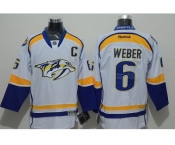 NHL Nashville Predators #6 Shea Weber White Jerseys