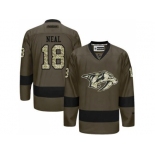 Nashville Predators #18 James Neal Green Salute to Service Stitched NHL Jersey