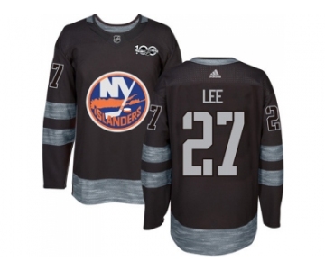 New York Islanders #27 Anders Lee Black 1917-2017 100th Anniversary Stitched NHL Jersey