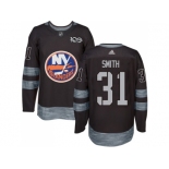 New York Islanders #31 Billy Smith Black 1917-2017 100th Anniversary Stitched NHL Jersey