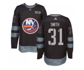 New York Islanders #31 Billy Smith Black 1917-2017 100th Anniversary Stitched NHL Jersey