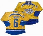 nhl Nashville Predators #6 weber C Yellow