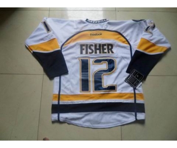 nhl jerseys nashville predators #12 fisher white 2011 new