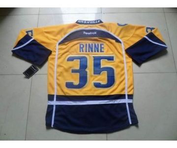 nhl jerseys nashville predators #35 rinne yellow 2011 new