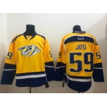 nhl jerseys nashville predators #59 josi blue-yellow