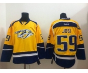 nhl jerseys nashville predators #59 josi blue-yellow