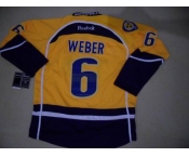 nhl jerseys nashville predators #6 weber yellow 2011 new