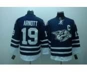 nhl nashville predators#19 arnott blue