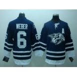 nhl nashville predators#6 weber blue