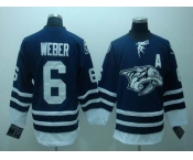 nhl nashville predators#6 weber blue