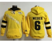 Women Nashville Predators #6 Shea Weber Yellow Old Time Heidi Hoodie NHL Hoodie