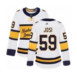 Women's Nashville Predators #59 Roman Josi Authentic White 2020 Winter Classic Hockey Jersey