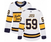 Women's Nashville Predators #59 Roman Josi Authentic White 2020 Winter Classic Hockey Jersey