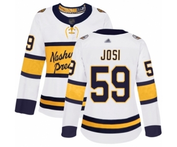 Women's Nashville Predators #59 Roman Josi Authentic White 2020 Winter Classic Hockey Jersey