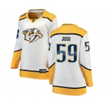 Women's Nashville Predators #59 Roman Josi Fanatics Branded White Away Breakaway Hockey Jersey