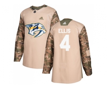 Youth Adidas Nashville Predators #4 Ryan Ellis Camo Authentic 2017 Veterans Day Stitched NHL Jersey