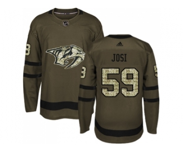 Youth Adidas Nashville Predators #59 Roman Josi Green Salute to Service Stitched NHL Jersey