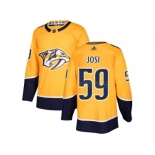 Youth Adidas Nashville Predators #59 Roman Josi Yellow Home Authentic Stitched NHL Jersey