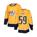 Youth Nashville Predators #59 Roman Josi Authentic Gold Home Hockey Jersey