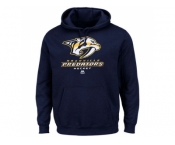 Nashville Predators Majestic Navy Blue Critical Victory VIII Fleece Hoodie