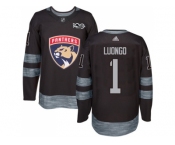 Florida Panthers #1 Roberto Luongo Black 1917-2017 100th Anniversary Stitched NHL Jersey