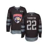 Florida Panthers #22 Shawn Thornton Black 1917-2017 100th Anniversary Stitched NHL Jersey