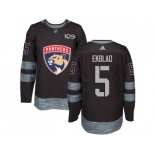 Florida Panthers #5 Aaron Ekblad Black 1917-2017 100th Anniversary Stitched NHL Jersey