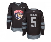 Florida Panthers #5 Aaron Ekblad Black 1917-2017 100th Anniversary Stitched NHL Jersey