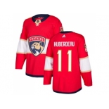 Men Adidas Florida Panthers #11 Jonathan Huberdeau Red Home Authentic Stitched NHL Jersey