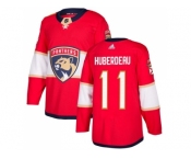 Men Adidas Florida Panthers #11 Jonathan Huberdeau Red Home Authentic Stitched NHL Jersey