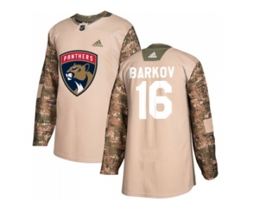 Men Adidas Florida Panthers #16 Aleksander Barkov Camo Authentic 2017 Veterans Day Stitched NHL Jersey