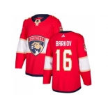 Men Adidas Florida Panthers #16 Aleksander Barkov Red Home Authentic Stitched NHL Jersey