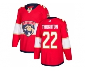 Men Adidas Florida Panthers #22 Shawn Thornton Red Home Authentic Stitched NHL Jersey