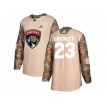 Men Adidas Florida Panthers #23 Connor Brickley Camo Authentic 2017 Veterans Day Stitched NHL Jersey