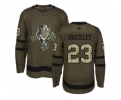 Men Adidas Florida Panthers #23 Connor Brickley Green Salute to Service Stitched NHL Jersey