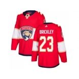 Men Adidas Florida Panthers #23 Connor Brickley Red Home Authentic Stitched NHL Jersey