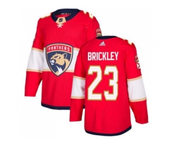 Men Adidas Florida Panthers #23 Connor Brickley Red Home Authentic Stitched NHL Jersey