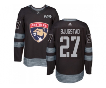 Men Adidas Florida Panthers #27 Nick Bjugstad Black 1917-2017 100th Anniversary Stitched NHL Jersey