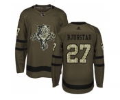 Men Adidas Florida Panthers #27 Nick Bjugstad Green Salute to Service Stitched NHL Jersey