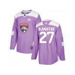 Men Adidas Florida Panthers #27 Nick Bjugstad Purple Authentic Fights Cancer Stitched NHL Jersey