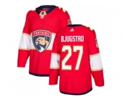 Men Adidas Florida Panthers #27 Nick Bjugstad Red Home Authentic Stitched NHL Jersey