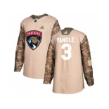 Men Adidas Florida Panthers #3 Keith Yandle Camo Authentic 2017 Veterans Day Stitched NHL Jersey