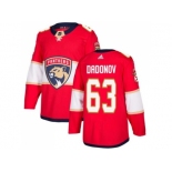 Men Adidas Florida Panthers #63 Evgenii Dadonov Red Home Authentic Stitched NHL Jersey