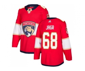 Men Adidas Florida Panthers #68 Jaromir Jagr Red Home Authentic Stitched NHL Jersey