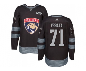 Men Adidas Florida Panthers #71 Radim Vrbata Black 1917-2017 100th Anniversary Stitched NHL Jersey